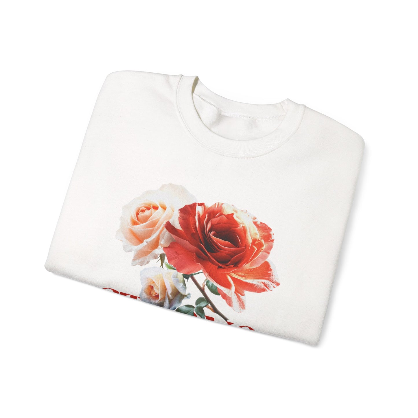 Strong Because of God Floral Sweatshirt