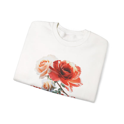 Strong Because of God Floral Sweatshirt