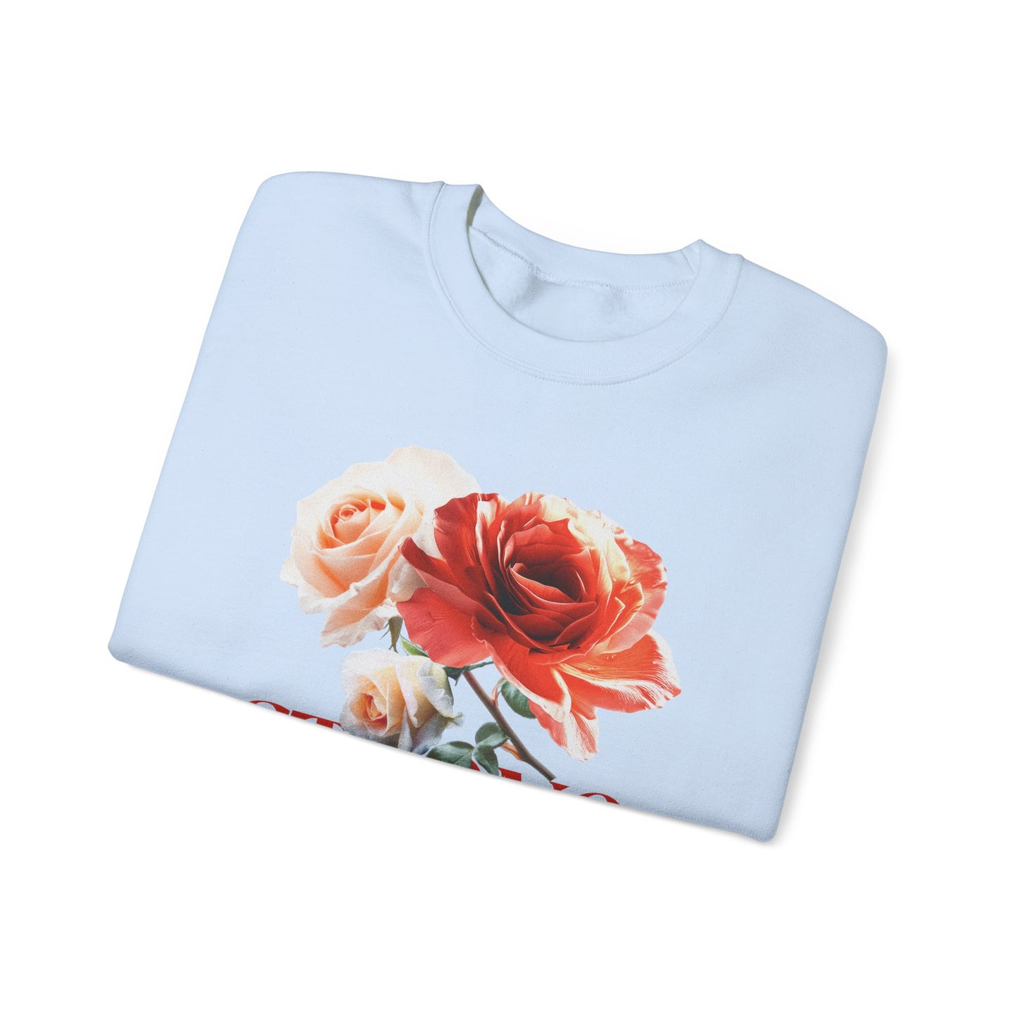 Strong Because of God Floral Sweatshirt