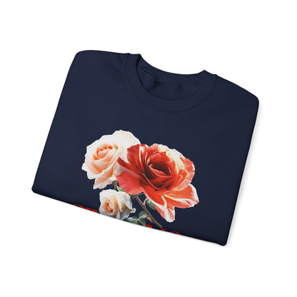 Strong Because of God Floral Sweatshirt